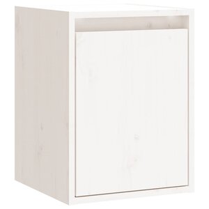 vidaXL Armoire murale Blanc 30x30x40 cm Bois de pin massif