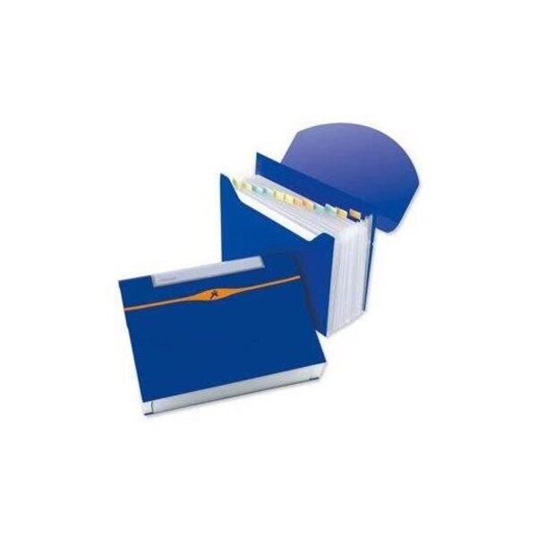 Optima Trieur extensible 13 compartiments coloris bleu REXEL