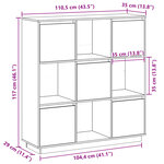 vidaXL Buffet 110 5x35x117 cm Bois de pin massif