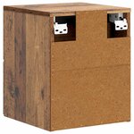 vidaXL Cabinet de chevet mural Bois ancien 34 5 x 33 x 40 cm