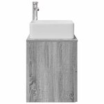 vidaXL Vanité de lavabo mural Sonoma gris 49 5 x 41 x 63 cm