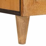 vidaXL Table de chevet avec tiroir Marron clair 50 x 33 x 60 cm