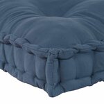 vidaXL Coussin de canapé Indigo 120 x 80 x 12 cm tissu
