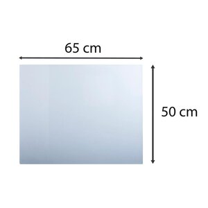 Sous-main souple PVC Crystal - 50x65 cm - Incolore EXACOMPTA