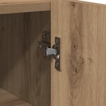 vidaXL Buffet en chêne 45x35x75 cm Bois d'ingénierie