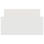 vidaXL Cadre de lit sans matelas blanc 90x190 cm bois d'ingénierie