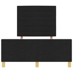 vidaXL Cadre de lit avec tête de lit Noir 120 x 200 cm tissu