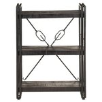vidaXL Bibliothèque à 3 niveaux 60x30x80 cm Bois de manguier massif