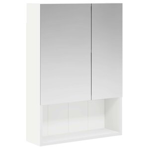 vidaXL Armoire Miroir de Salle de Bain Blanc 50 x 14 5 x 70 cm
