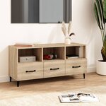 vidaXL Meuble TV Chêne sonoma 102x35x50 cm Bois d'ingénierie