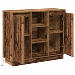 vidaXL Buffet LED Bois ancien 90 x 32 x 75 cm Bois d'ingénierie