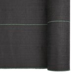 vidaXL Membrane anti-mauvaises herbes noir 1x25 m PP
