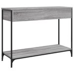 vidaXL Table console sonoma gris 100x34 5x75 cm bois d'ingénierie