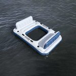 Bestway Île flottante Hydro-Force 2 Pièces Blanc et bleu PVC