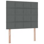 vidaXL Lit de Rangement Gris foncé 120 x 190 cm Cuir synthétique