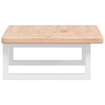 vidaXL Étagère de vasque murale acier et bois de chêne massif