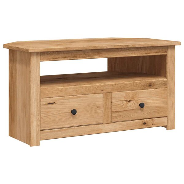 vidaXL Meuble TV d'angle 93x49x49 cm Pin solide Assortiment Panama
