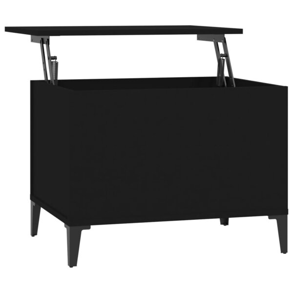 vidaXL Table basse Noir 60x44 5x45 cm Bois d'ingénierie