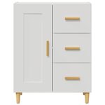 vidaXL Buffet Blanc 69 5x34x90 cm Bois d'ingénierie