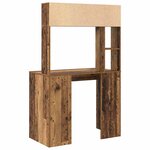 vidaXL Bureau Bois ancien 91 x 50 x 149 cm Bois d'ingénierie