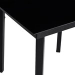 vidaXL Ensemble à manger jardin coussins 5Pièces marron poly rotin verre