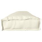 vidaXL Set de coussins de palette 2 Pièces Crème 200 x 40 x 8 cm