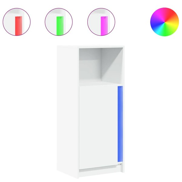 vidaXL Buffet avec LED blanc 42 5x34x100 cm bois d'ingénierie