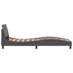 vidaXL Cadre de lit sans matelas gris 80x200 cm similicuir