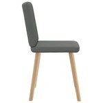 vidaXL Chaises à manger lot de 6 gris foncé tissu