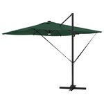 vidaXL Parasol Roma Vert 286 x 285 x 270 cm Aluminium et polyester