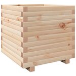 vidaXL Jardinière 50x50x49 5 cm bois de pin massif