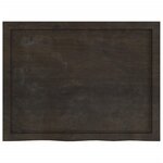 vidaXL Étagère murale marron foncé bois chêne massif traité