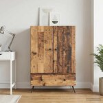 vidaXL Buffet Bois ancien 66 x 34 5 x 95 cm Bois d'ingénierie