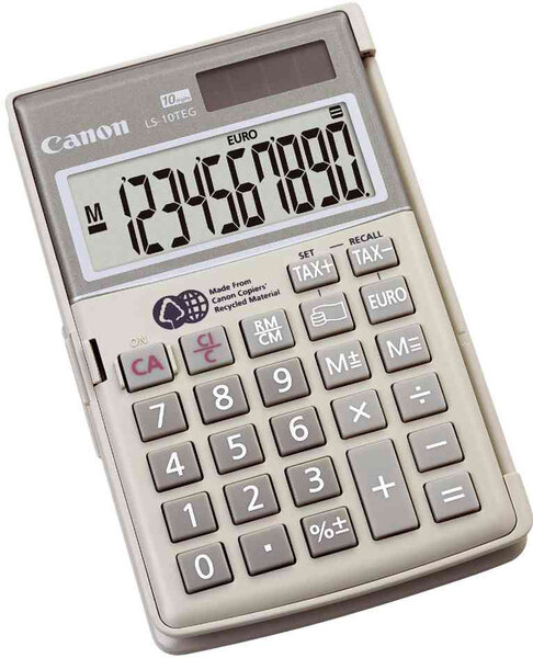 Calculatrice LS-10 TEG 10 chiffres Couvercle CANON