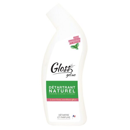 Gel WC, détartrant naturel, spray de 750 ml, huile essentielle de menthe (bouteille 750 millilitres)