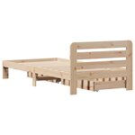 vidaXL Cadre de lit sans matelas 75x190 cm bois de pin massif
