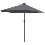 vidaXL Parasol de jardin Anthracite 294 x 150 x 224 cm tissu