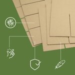 Pack and Move - Lot 255 croisillons de calage avec carton - Pour verres et bouteilles -55 x 30 x 30 cm -Carton renforcé