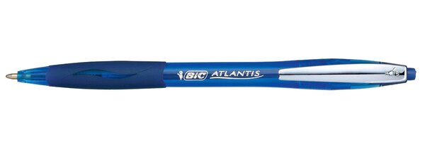 Stylo bille ATLANTIS SOFT Pointe Moyenne 1 mm Bleu BIC