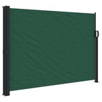 vidaXL Auvent latéral rétractable vert foncé 140x500 cm