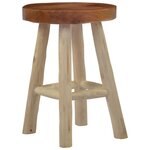 vidaXL Tabouret Marron Bois de teck