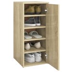 vidaXL Armoire à chaussures Chêne sonoma 32x35x70 cm Aggloméré