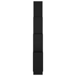 vidaXL Étagère murale cube Noir 90x15x119 cm Bois d’ingénierie