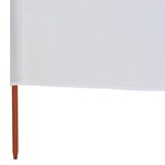 vidaXL Paravent 6 panneaux Tissu 800 x 160 cm Blanc sable