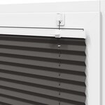 vidaXL Store plissé noir 115x150 cm largeur du tissu 114 4cm polyester