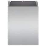 vidaXL Cache-pot de jardin Acier galvanisé 32 x 32 x 40 cm