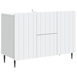 vidaXL Buffet Blanc 89 x 34 5 x 62 cm Bois d'ingénierie