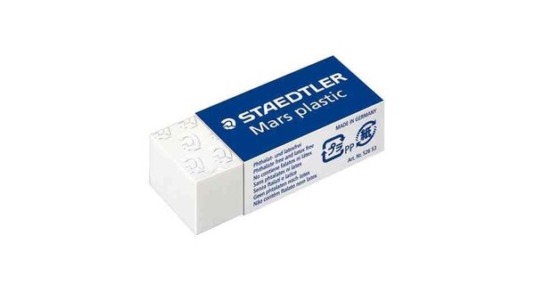 Gomme plastique Mars plastic Mini Blanc STAEDTLER