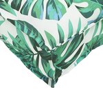 vidaXL Coussins de palette pour siège 2 Pièces Motif feuilles 40x40x8 cm Tissu Oxford