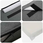 vidaXL Tête de lit capitonnée Marron et gris clair 75 cm Pin massif